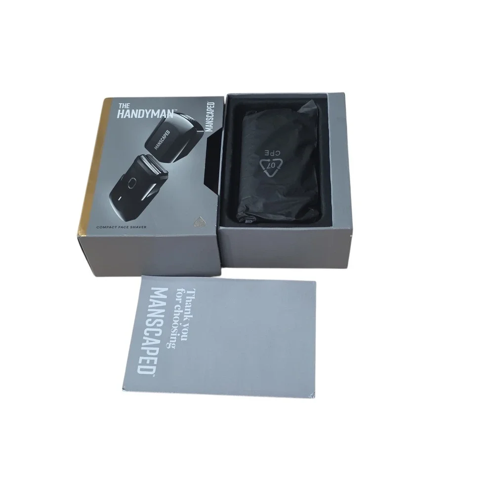 Manscaped‎ The Handyman Compact Face Shaver Black USB Rechargeable Open Box